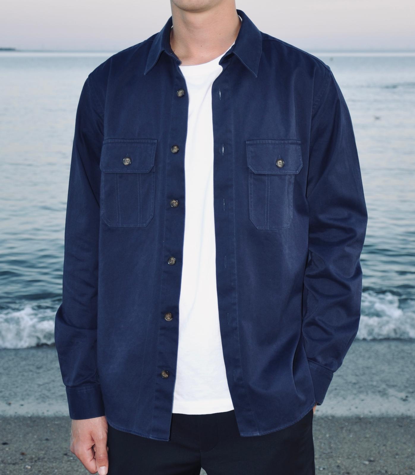 BLUE OVERSHIRT