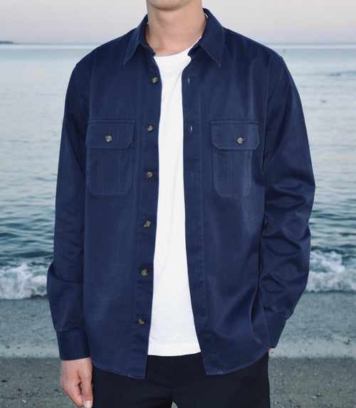 BLUE OVERSHIRT